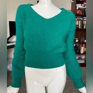 AILE Korean brand wool/ angora sweater- CUTE!